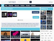 Tablet Screenshot of musicmania.cz