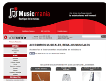 Tablet Screenshot of musicmania.com.mx